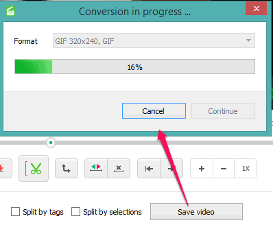 video conversion in progress