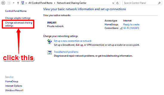 windows 10 access advanced sharing settings