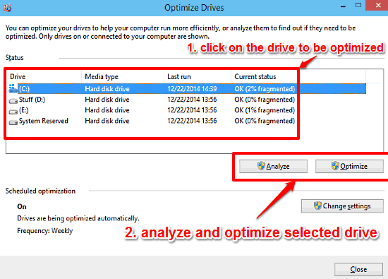 windows 10 drive optimization ui