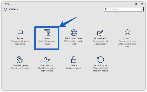 windows 10 modern settings_devices