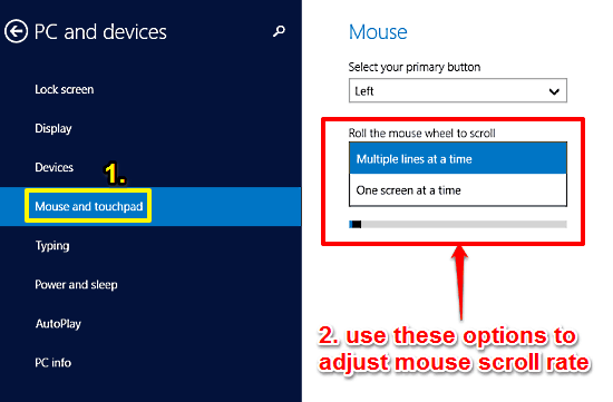 windows 10 tweak mouse scroll rate