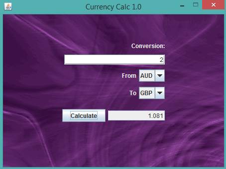 CurrencyCalc- interface