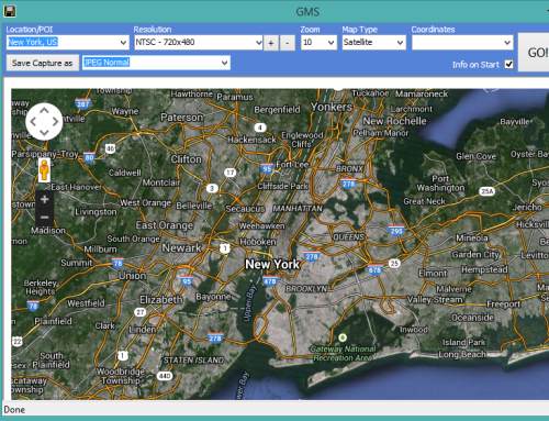 Google Maps Saver- interface