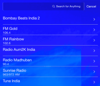 List of Radio Stations