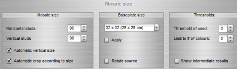 Mosaic Size