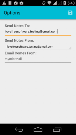 MynderMail for Android - Settings