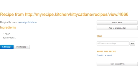 store recipes online