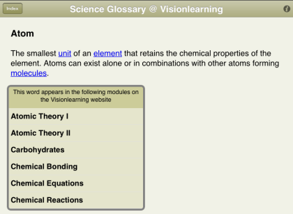 Science Glossary