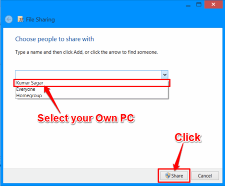 Share Folders in Windows over LAN
