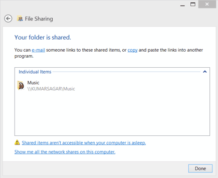 Share Folders on Windows over LAN