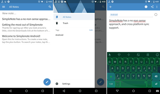 SimpleNote Android