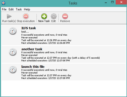 Task Till Dawn- interface