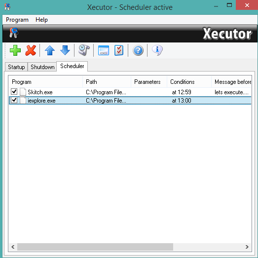 Xecutor- interface
