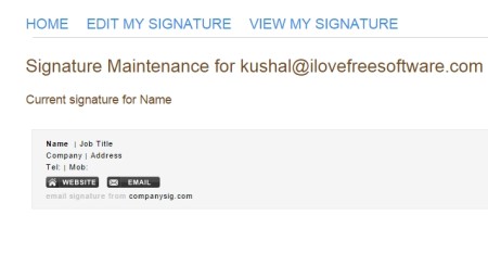 create email signatures