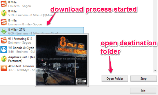 download process started