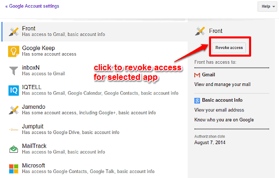 google accounts revoke access