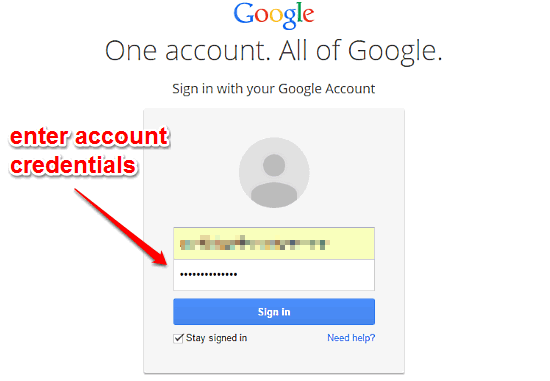 google accounts signin page