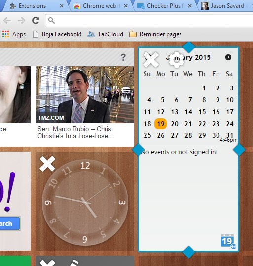 new tab google calendar event extensions chrome 3