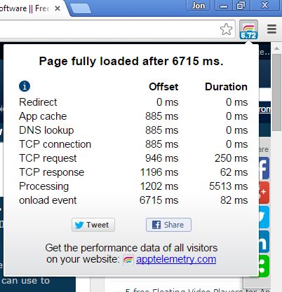 page load checker extensions chrome 3