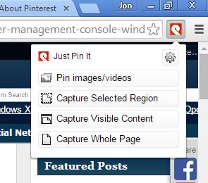 pinterest image pinning extensions chrome 3