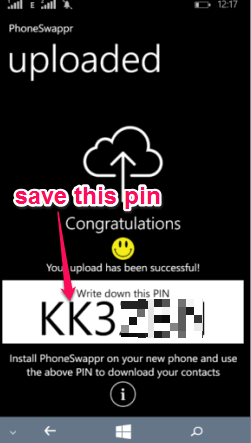 save pin