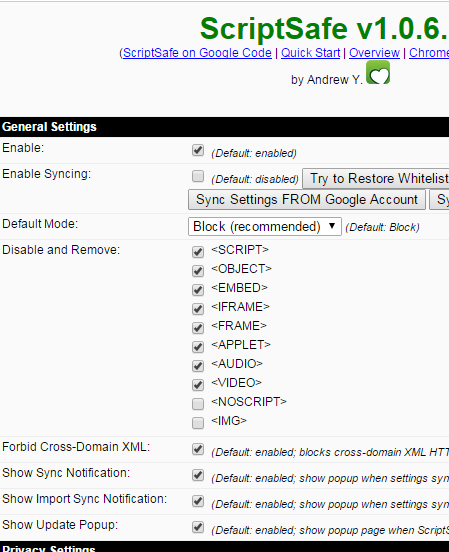 script blocker extensions chrome 2