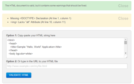 html formatter validator html formatter validator