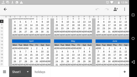 Google Sheets for Android