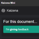 Kaizena Mini plugin for Google Docs