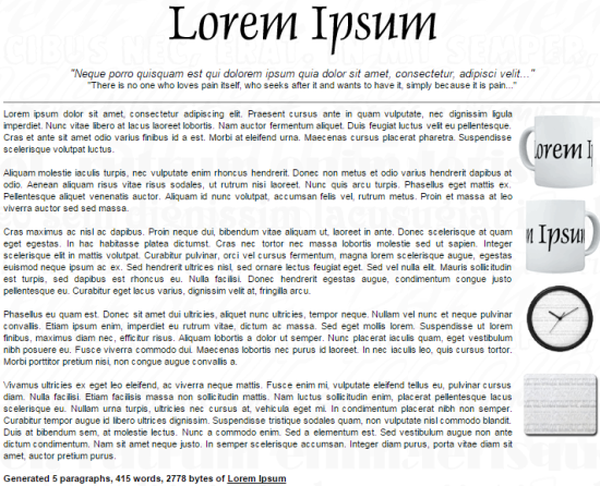 Free Ipsum Generator Websites