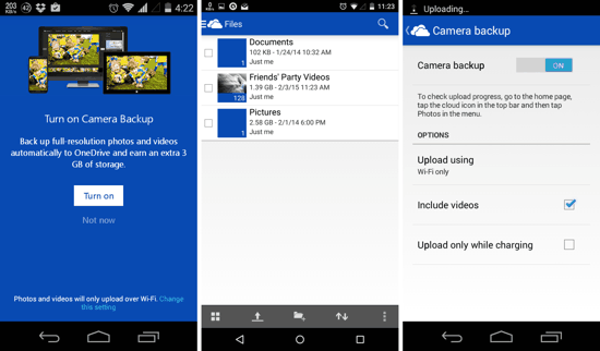 OneDrive - Android Video Backup