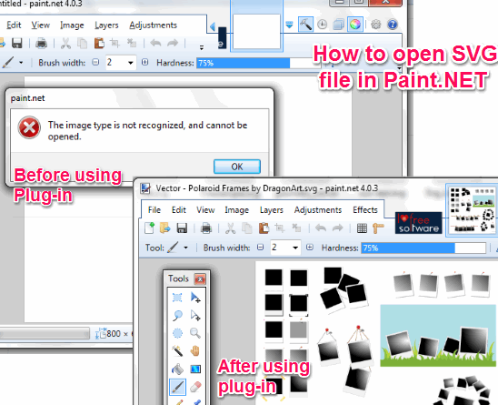 Open SVG file