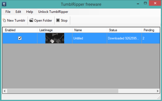 TumblRipper- interface