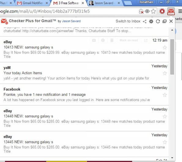 gmail notifier extensions chrome 2