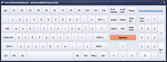 mediafreeware free virtual keyboard