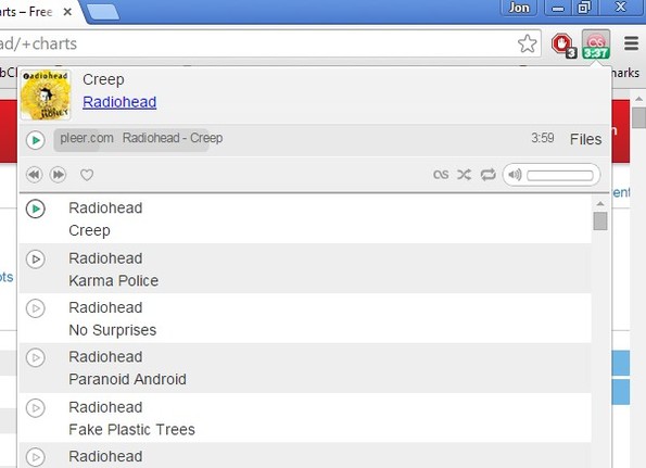 music player extensions for Chrome 1