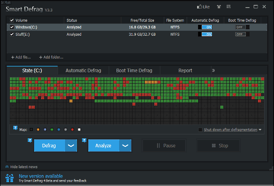 smart defrag