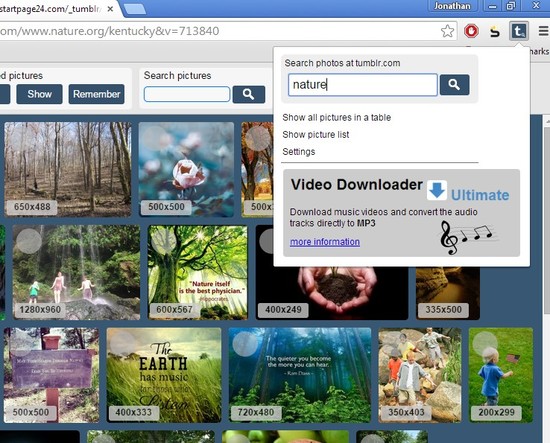 tumblr image downloader extensions for Chrome 1