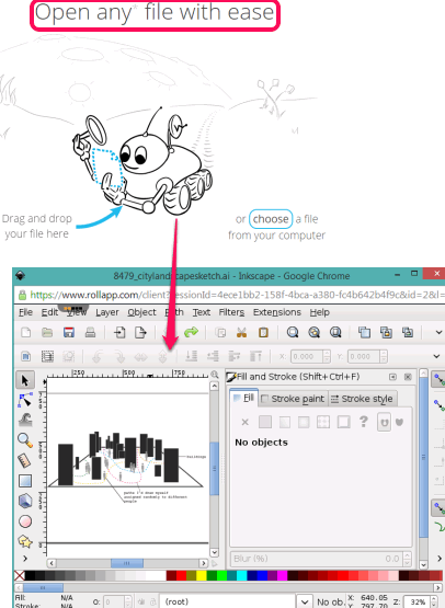 use rollMyFile to open AI or other format file