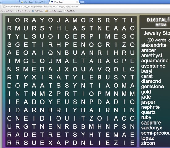 word search puzzle extensions chrome 5