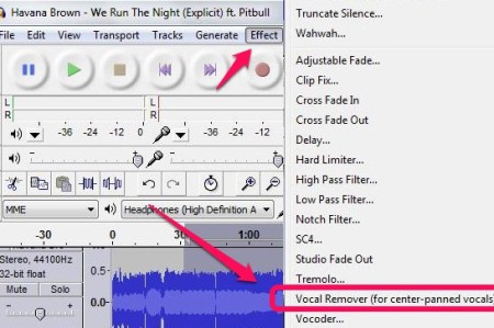 Audacity Vocal Remover