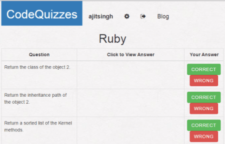 Code Quizzes