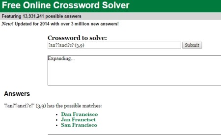 Crossword Solver