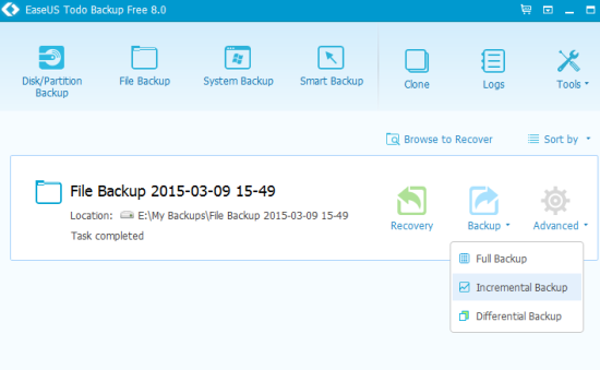 EaseUS Todo Backup Free