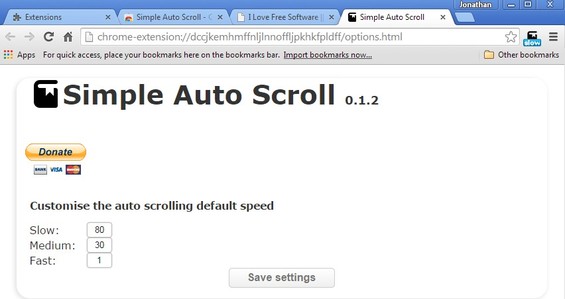 auto scroll extensions chrome 2