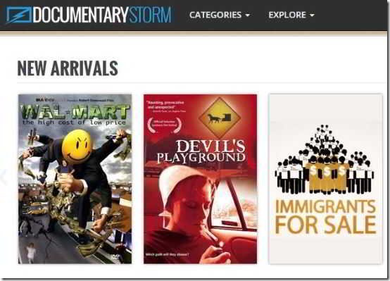 DocumentaryStorm Homepage