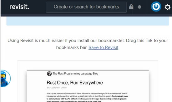 Revisit Bookmarklet