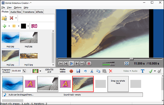 bolide slideshow creator homepage