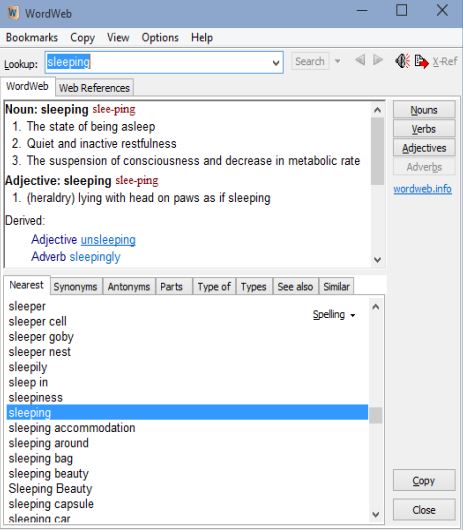 dictionary software windows 10 2