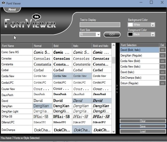 font viewer software windows 10 2